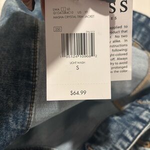 Guess Light Wash Jean Jacket